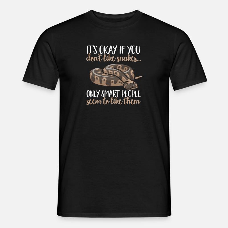 Ball Python Snake King Python - T-shirt homme - noir