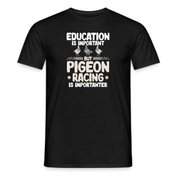 Taubensport Taubenzüchter Brieftaube - Männer T-Shirt - Schwarz - Vorne - AI Model Male 178 light (178cm)
