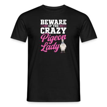 Taubensport Taubenzüchter Brieftaube - Männer T-Shirt - Schwarz - Vorne - AI Model Male 178 light (178cm)