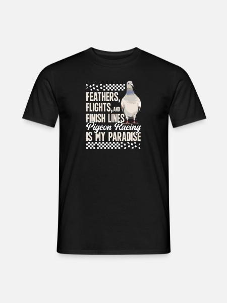 Taubensport Taubenzüchter Brieftaube - Männer T-Shirt - Schwarz