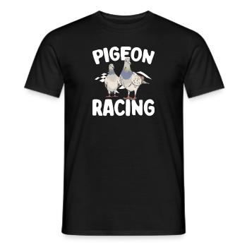 Pigeon sport Colombophile colombophile voyageur - T-shirt homme - noir - Devant - AI Model Male 178 light (178cm)