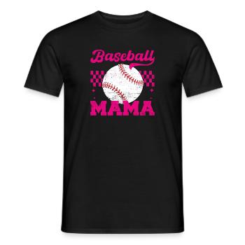 Baseball Mama Maman en détresse pour la fête des mères - T-shirt homme - noir - Devant - AI Model Male 178 light (178cm)