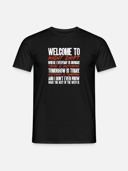 Night Shift Nurse - Men's T-Shirt - black