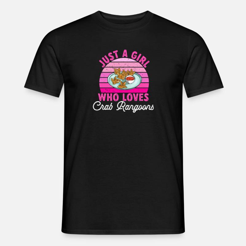 Krabben Rangoon Crab Rangoon - Männer T-Shirt - Schwarz