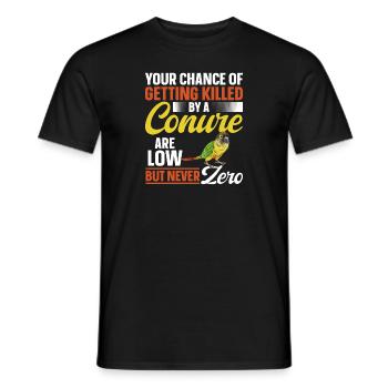 Molina Parakeet Parrot Bird Parakeet - Men's T-Shirt - black - Front - AI Model Male 178 light (178cm)
