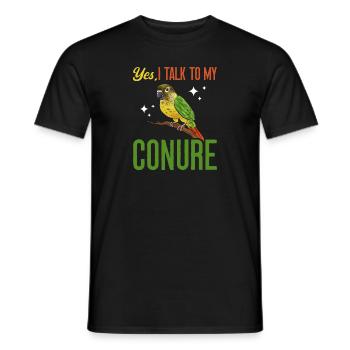 Molina Perruche Perroquet Perruche Oiseau Perruche - T-shirt homme - noir - Devant - AI Model Male 178 light (178cm)
