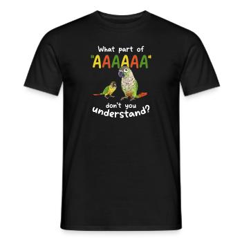Molina Parakeet Parrot Bird Parakeet - Men's T-Shirt - black - Front - AI Model Male 178 light (178cm)