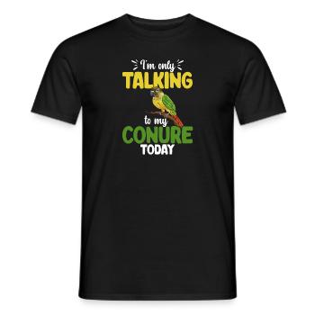 Molinasittich Papagei Vogel Sittich - Männer T-Shirt - Schwarz - Vorne - AI Model Male 178 light (178cm)