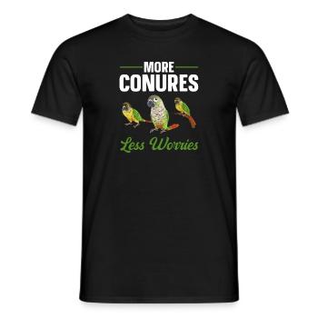 Molina Parakeet Parrot Bird Parakeet - Men's T-Shirt - black - Front - AI Model Male 178 light (178cm)