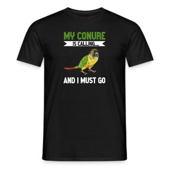 Molina Parakeet Parrot Bird Parakeet - Men's T-Shirt - black - Front - AI Model Male 178 light (178cm)