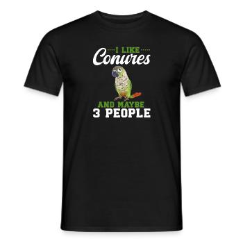 Molina Parakeet Parrot Bird Parakeet - Men's T-Shirt - black - Front - AI Model Male 178 light (178cm)