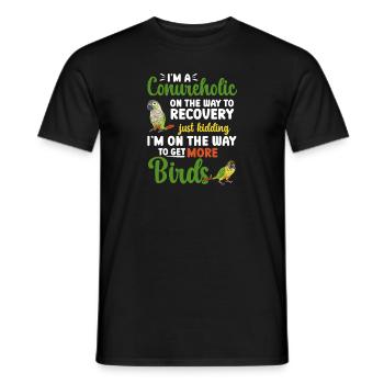 Molina Parakeet Parrot Bird Parakeet - Men's T-Shirt - black - Front - AI Model Male 178 light (178cm)