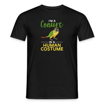 Molina Perruche Perroquet Perruche Oiseau Perruche - T-shirt homme - noir - Devant - AI Model Male 178 light (178cm)