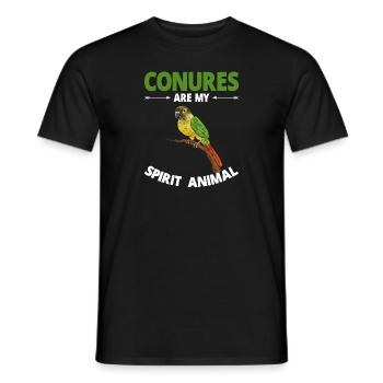Molina Parakeet Parrot Bird Parakeet - Men's T-Shirt - black - Front - AI Model Male 178 light (178cm)
