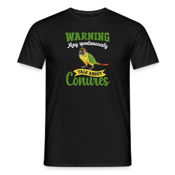 Molina Parakeet Parrot Bird Parakeet - Men's T-Shirt - black - Front - AI Model Male 178 light (178cm)