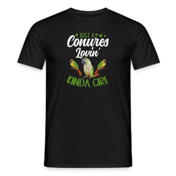 Molina Parakeet Parrot Bird Parakeet - Men's T-Shirt - black - Front - AI Model Male 178 light (178cm)