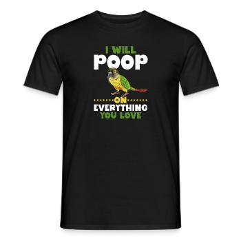 Molina Parakeet Parrot Bird Parakeet - Men's T-Shirt - black - Front - AI Model Male 178 light (178cm)