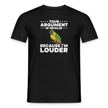 Molina Parakeet Parrot Bird Parakeet - Men's T-Shirt - black - Front - AI Model Male 178 light (178cm)