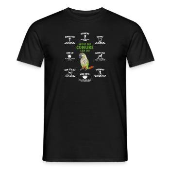 Molina Parakeet Parrot Bird Parakeet - Men's T-Shirt - black - Front - AI Model Male 178 light (178cm)