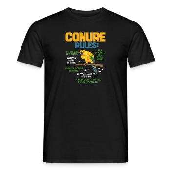 Parakeet Parrot Parakeet Bird - Men's T-Shirt - black - Front - AI Model Male 178 light (178cm)