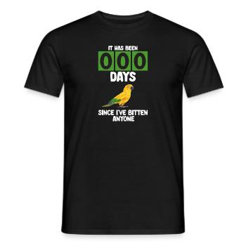 Parakeet Parrot Parakeet Bird - Men's T-Shirt - black - Front - AI Model Male 178 light (178cm)