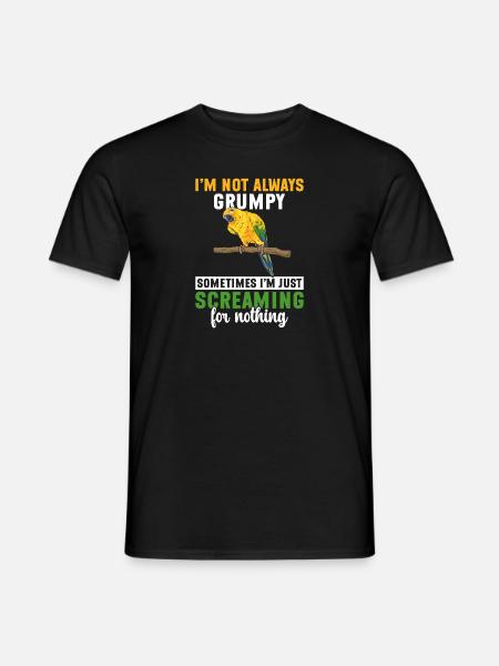 Parakeet Parrot Parakeet Bird - Men's T-Shirt - black