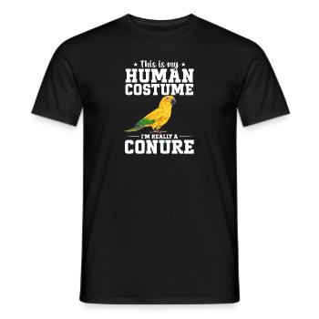 Parakeet Parrot Parakeet Bird - Men's T-Shirt - black - Front - AI Model Male 178 light (178cm)