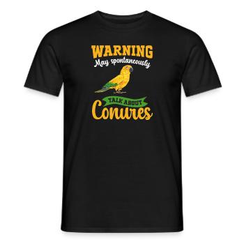 Parakeet Parrot Parakeet Bird - Men's T-Shirt - black - Front - AI Model Male 178 light (178cm)