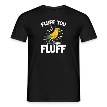 Parakeet Parrot Parakeet Bird - Men's T-Shirt - black - Front - AI Model Male 178 light (178cm)
