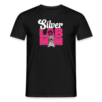 Silberner Labrador Retriever Silberner Lab - Männer T-Shirt - Schwarz - Vorne - AI Model Male 178 light (178cm)