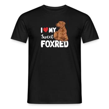 Fuchsroter Labrador Retriever Fox Red Labrador - Männer T-Shirt - Schwarz - Vorne - AI Model Male 178 light (178cm)