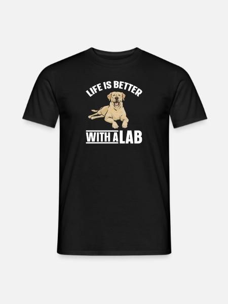 Yellow Labrador Retriever - Men's T-Shirt - black