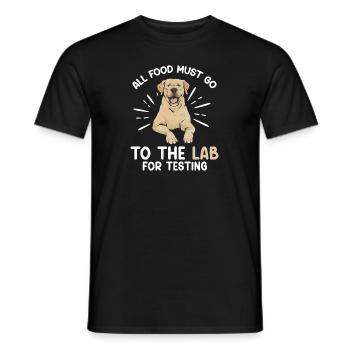 Yellow Labrador Retriever - Men's T-Shirt - black - Front - AI Model Male 178 light (178cm)