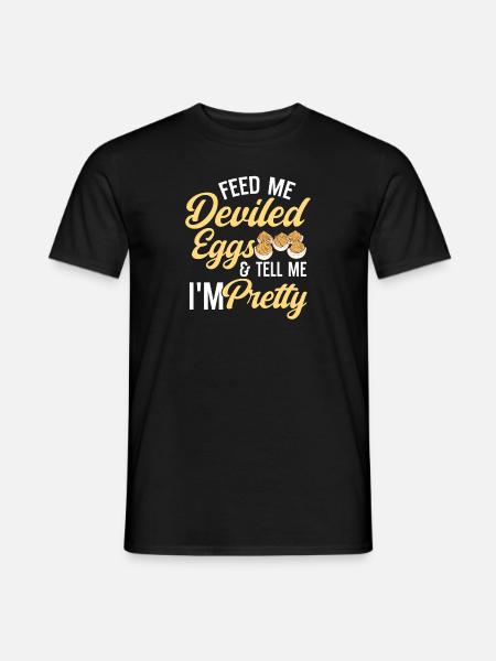 Stuffed Eggs Deviled Eggs - Men's T-Shirt - black
