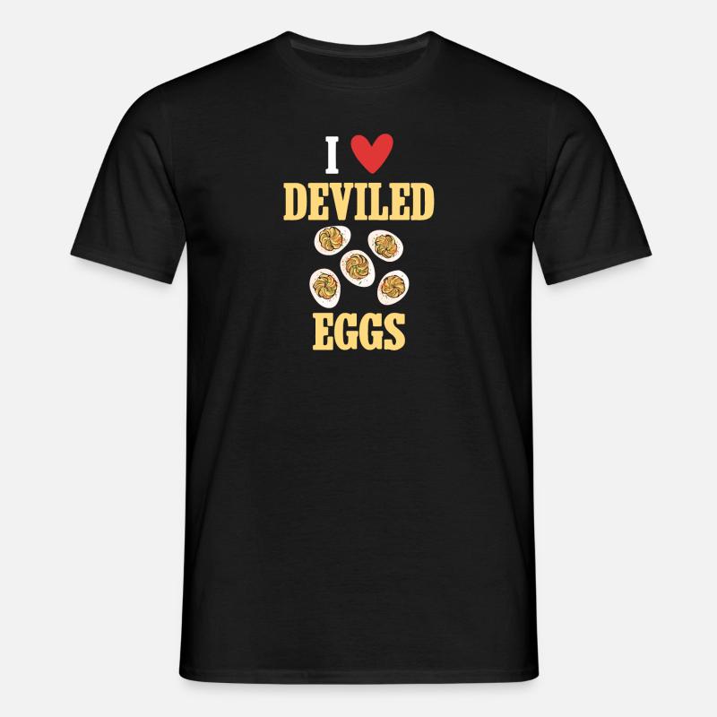 Stuffed Eggs Deviled Eggs - Men's T-Shirt - black