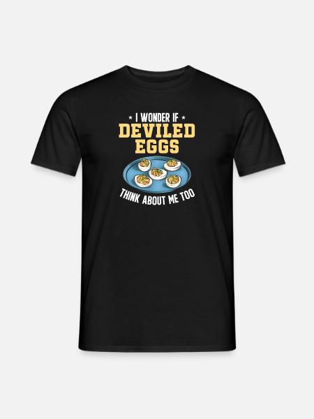Stuffed Eggs Deviled Eggs - Men's T-Shirt - black