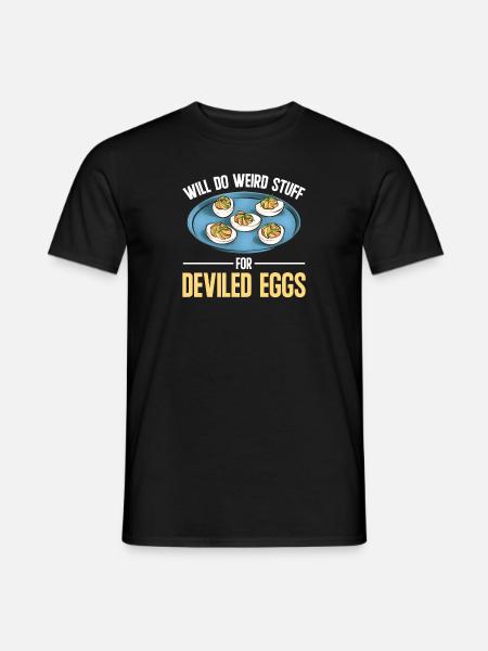 Stuffed Eggs Deviled Eggs - Men's T-Shirt - black
