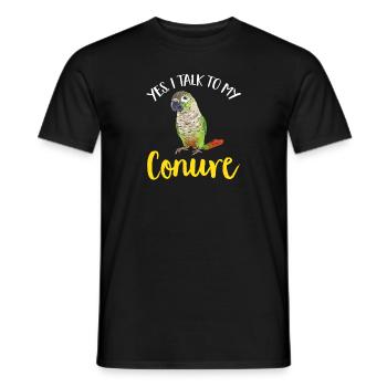 Molina Parakeet Parrot Bird Parakeet - Men's T-Shirt - black - Front - AI Model Male 178 light (178cm)