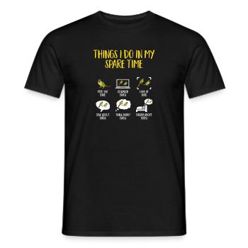 Molina Parakeet Parrot Bird Parakeet - Men's T-Shirt - black - Front - AI Model Male 178 light (178cm)
