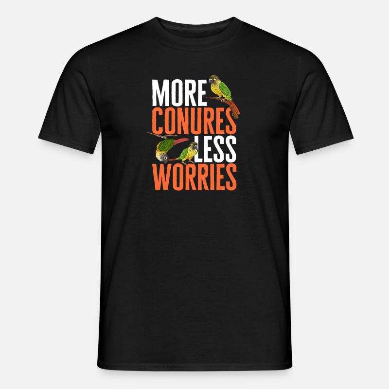 Molinasittich Papagei Vogel Sittich - Männer T-Shirt - Schwarz