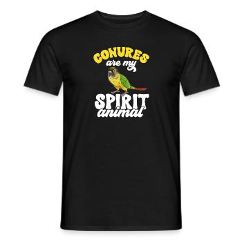 Molina Parakeet Parrot Bird Parakeet - Men's T-Shirt - black - Front - AI Model Male 178 light (178cm)