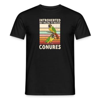 Molina Parakeet Parrot Bird Parakeet - Men's T-Shirt - black - Front - AI Model Male 178 light (178cm)