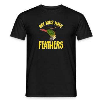 Molina Parakeet Parrot Bird Parakeet - Men's T-Shirt - black - Front - AI Model Male 178 light (178cm)