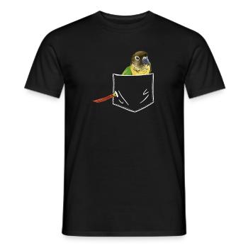 Molina Parakeet Parrot Bird Parakeet - Men's T-Shirt - black - Front - AI Model Male 178 light (178cm)