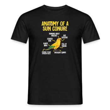 Parakeet, Parrot, Parakeet, Bird - Men's T-Shirt - black - Front - AI Model Male 178 light (178cm)