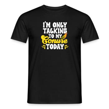 Parakeet, Parrot, Parakeet, Bird - Men's T-Shirt - black - Front - AI Model Male 178 light (178cm)