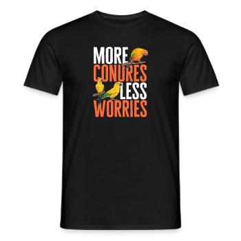 Parakeet, Parrot, Parakeet, Bird - Men's T-Shirt - black - Front - AI Model Male 178 light (178cm)