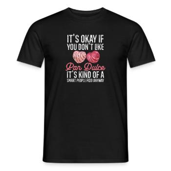 Concha Hispanic Mexican Pan Dulce - Men's T-Shirt - black - Front - AI Model Male 178 light (178cm)