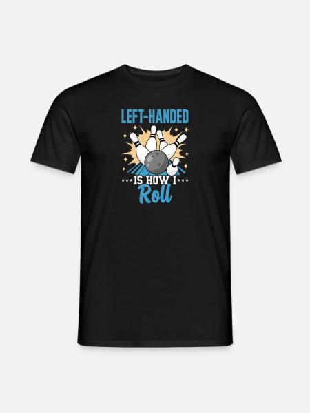 Bowling Left-handed Left-handed bowler - Men's T-Shirt - black