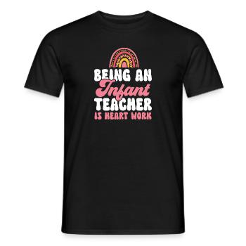 Enseignante de maternelle Éducatrice de centre de garde - T-shirt homme - noir - Devant - AI Model Male 178 light (178cm)
